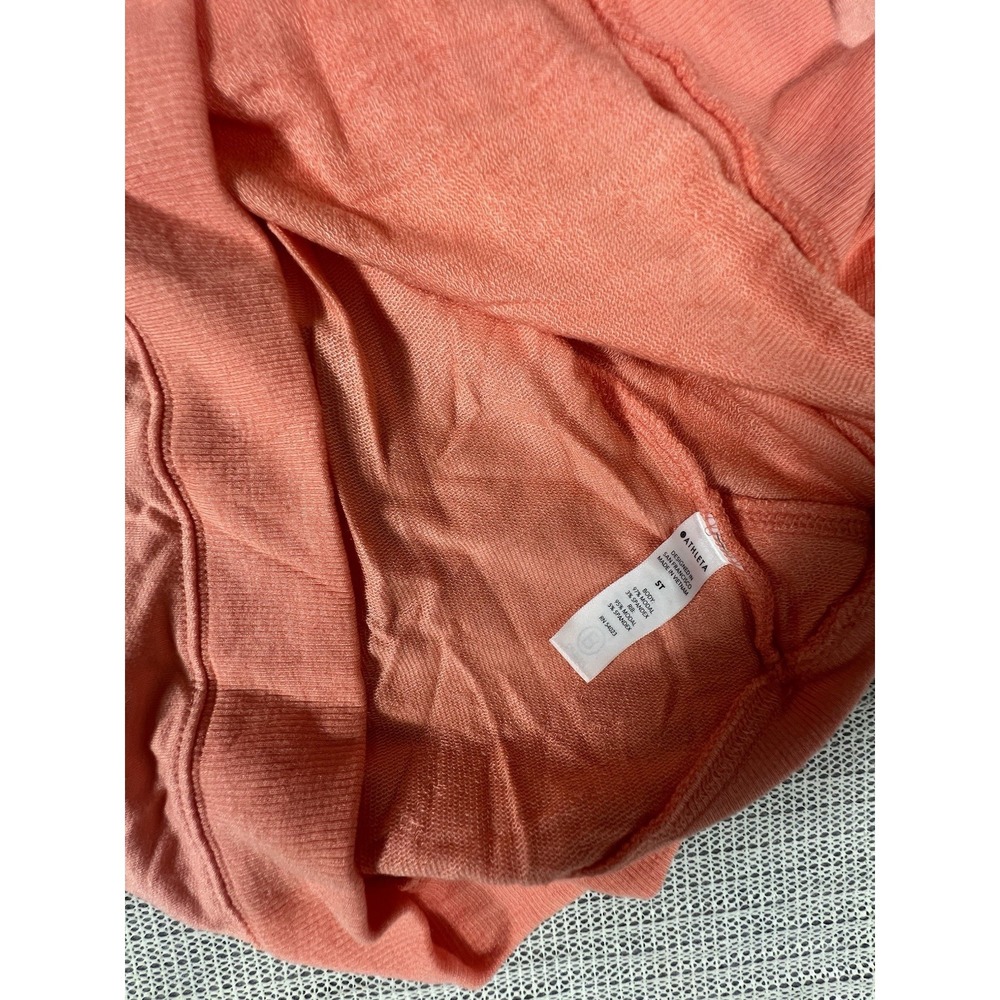 Athleta Mindset Sweatshirt Womens Size S Tall Coaster Luxe Sweater Peach - Picture 8 of 10